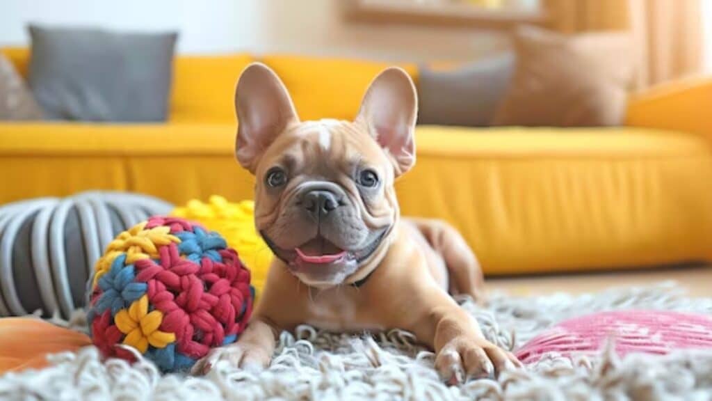 french bulldog playing