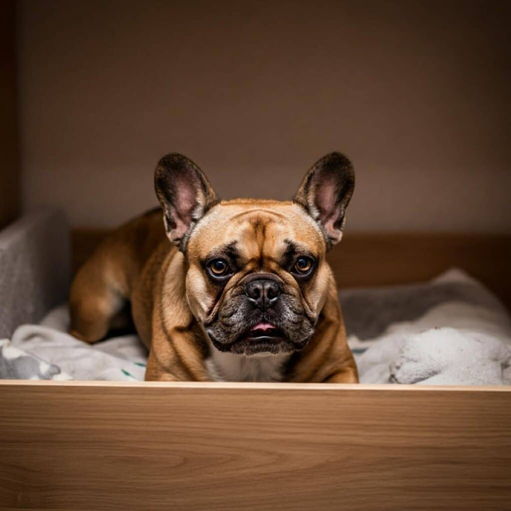 Signs of labor in frenchbulldog