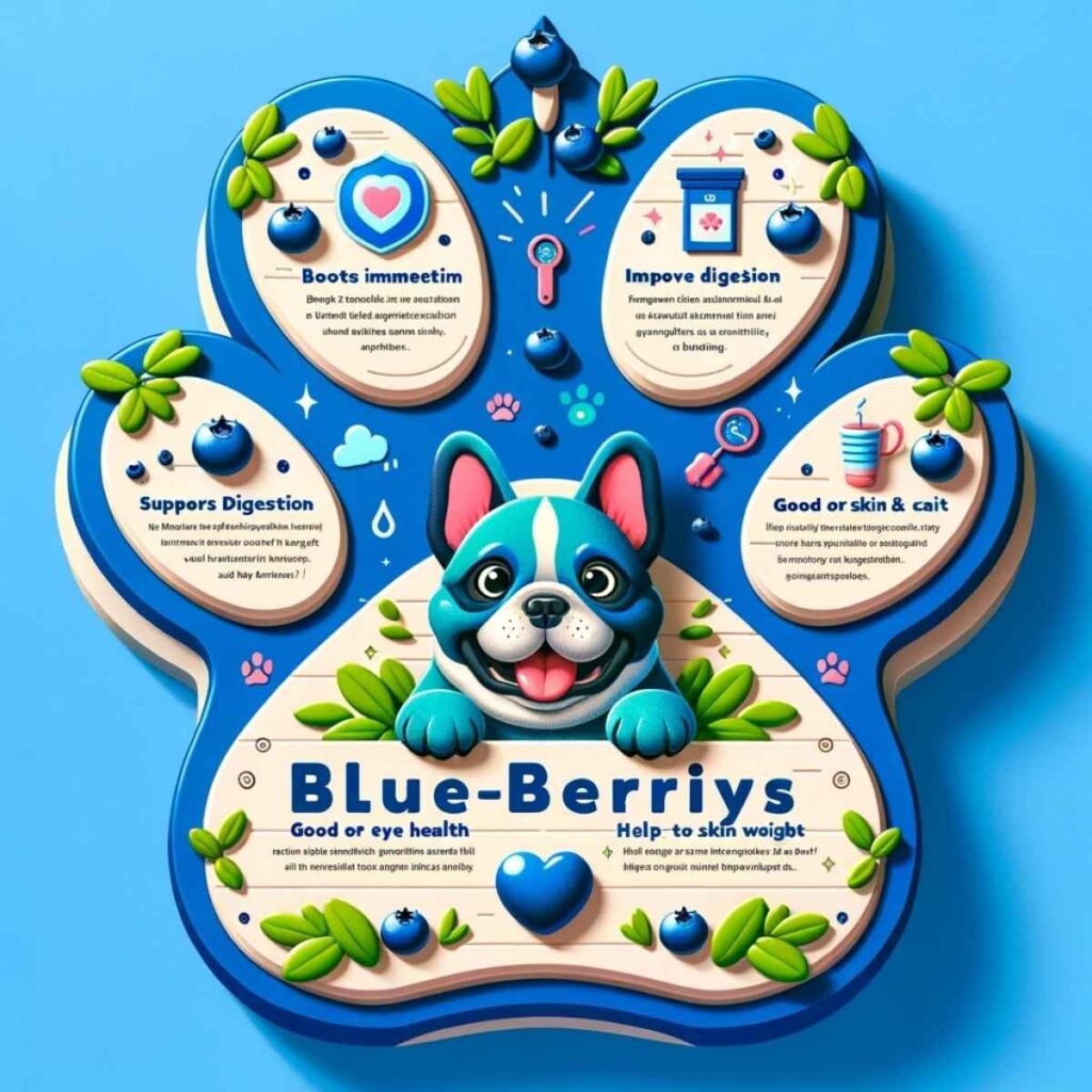 Health benefit of blue berries for  french bulldog 